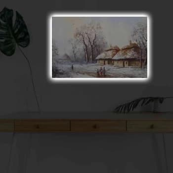 Image of 4570KARDACT - 038 Multicolor Decorative LED Lighted Canvas Painting