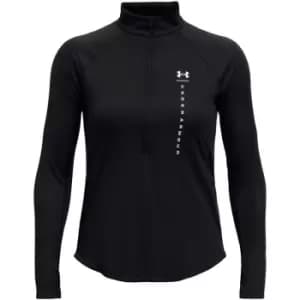 Image of Under Armour Speed Stride Attitude Half Zip Top Womens - Black