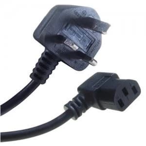 Image of Connekt Gear IEC C13 90 Degree to UK Plug Kettle Lead - 5 Meter
