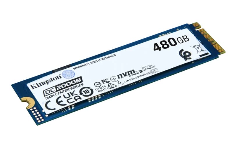 Image of 480GB Kingston DC2000B M.2 2280 PCI Express 4.0 x4 NVMe Solid State Drive