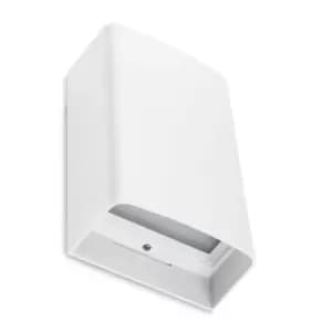 Image of Clous Outdoor LED Up & Down Flush Wall Light White 16cm 1027lm 3000K IP65