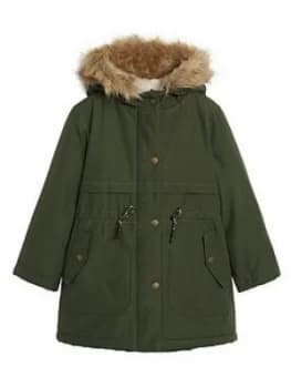 Image of Mango Girls Parka - Khaki