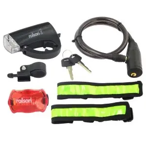 Image of Rolson 5pc Bike Accesory Kit