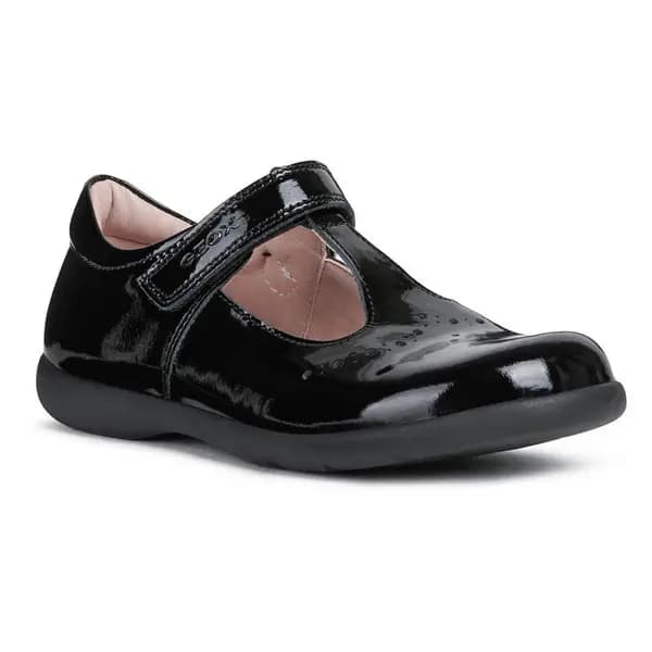 Image of Geox Girls Naimara Leather Ballerina Mary Jane Shoes UK Size 11.5 (EU 30)