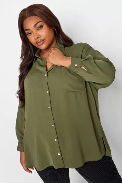 Image of Cuffed Sleeve Shirt