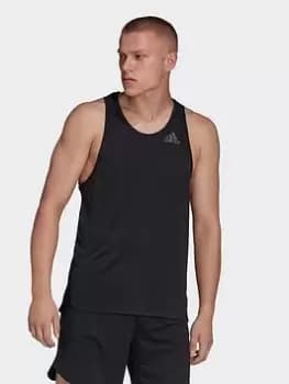 Image of adidas Heat.rdy Hiit Tank Top, Black Size XL Men