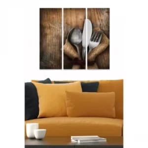 Image of MDF1195621 Multicolor Decorative MDF Painting (3 Pieces)