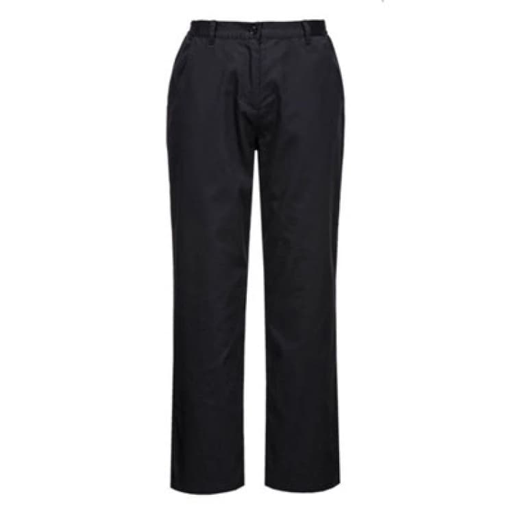 Image of Portwest C071 Rachel Chef Trousers Black C071BKRM Colour: Black