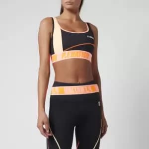 Image of P.E Nation Womens Double Cross Sports Bra - Black - S