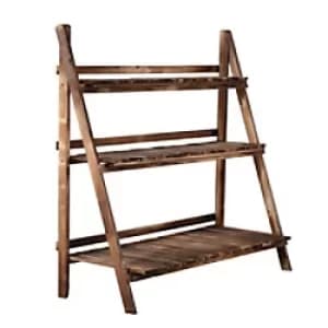 Image of Outsunny Flower Stand, 100Lx37Wx93H cm, Wood