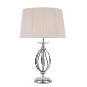 Image of Aegean 1 Light Table Lamp Polished Nickel, E27