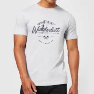 Image of Wanderlust Mens T-Shirt - Grey - 3XL