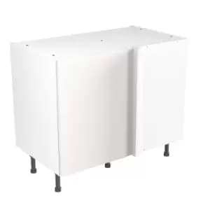 Image of KitchenKIT Slab 100cm Blind Corner Base Unit - Gloss White