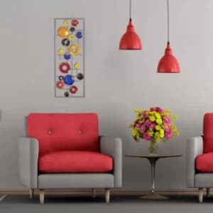 Image of P?ngen Multicolor Decorative Metal Wall Accessory