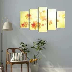 Image of 5ABSMDF-27 Multicolor Decorative MDF Painting (5 Pieces)