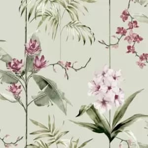 Image of Fresco Babylon Sage Wallpaper