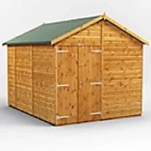 Image of Power Garden Shed 108PAWDD Golden Brown 10x8