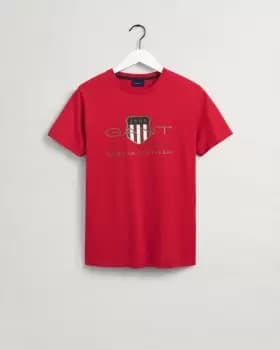 Image of GANT Men Archive Shield T-Shirt (L) Red