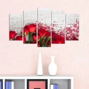 Image of 5M-31 Multicolor Decorative MDF Painting (5 Pieces)