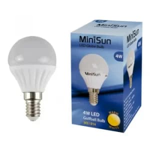 Image of MiniSun 4W SES/E14 Globe bulb In Warm White