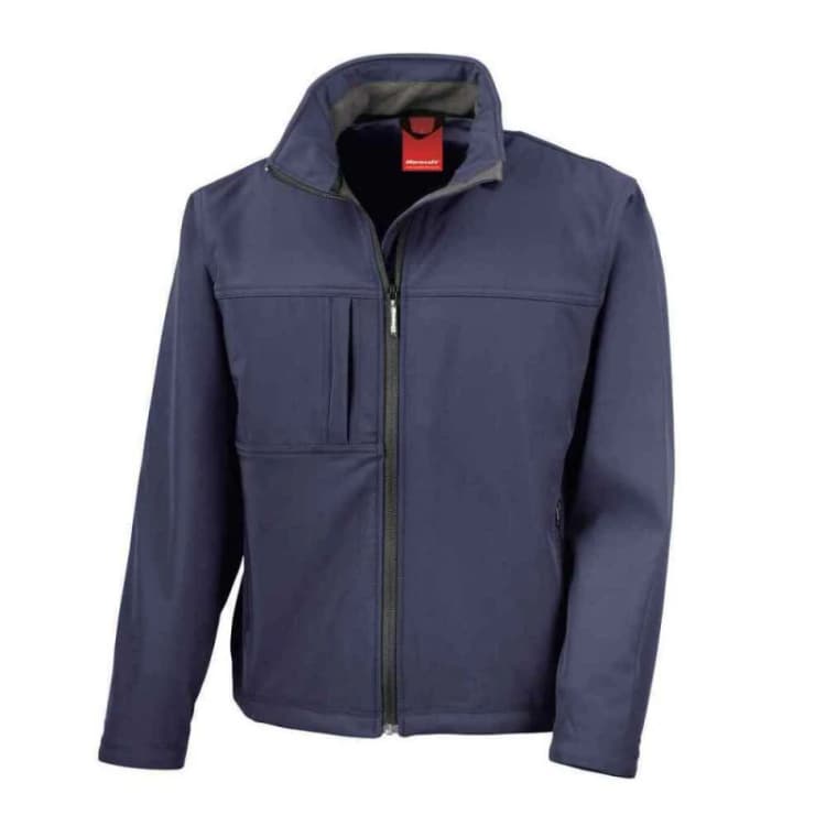 Image of Result Result Men Classic Soft Shell Jacket in Navy Size: Small Navy S Male 5063527705549
