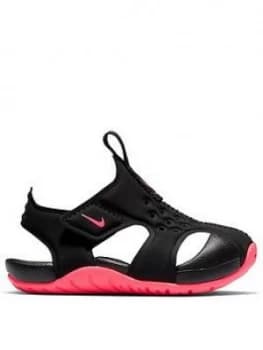 Image of Nike Childrens Sunray Protect 2 Toddlers Sandals - Black/Pink