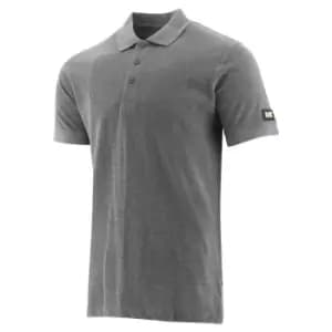Image of Caterpillar Mens Essentials Polo Shirt (XL) (Dark Grey Heather)