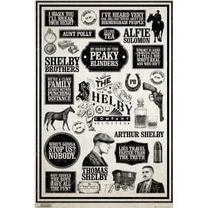Image of Peaky Blinders Infographic Maxi Poster
