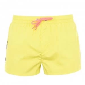 Image of Diesel Logo Swim Shorts - Yellow 5AT
