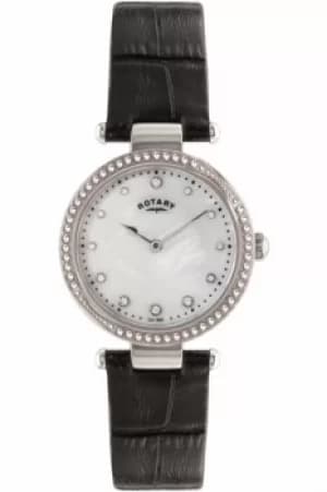 Image of Ladies Rotary Exclusive Necklace Gift Set Watch LS00511/41/SET