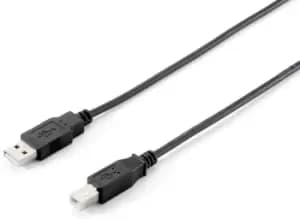 Image of Equip USB 2.0 Type A to Type B Cable, 1.0m , Black