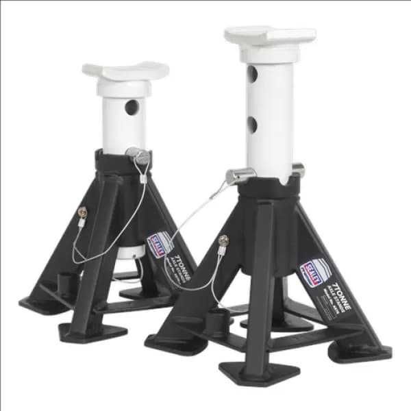 Image of Sealey AS7S Axle Stands (Pair) 7tonne Capacity per Stand Short
