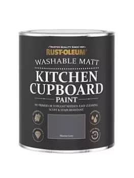 Image of Rust-Oleum Kitchen Cupboard Paint Marine Grey 750Ml