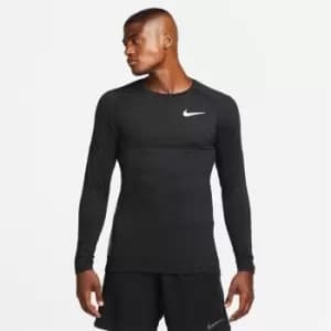 Image of Nike Warm Crew Top Mens - Black