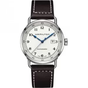 Image of Mens Hamilton Khaki Navy Pioneer Automatic Watch