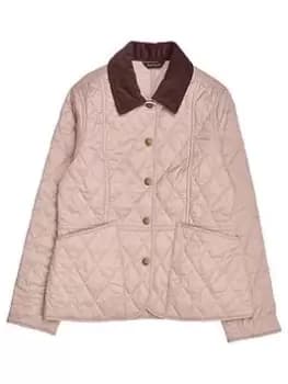 Image of Barbour Girls Liddesdale Quilt Jacket - Gardenia, Light Pink, Size 10-11 Years, Women
