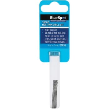 Image of Bluespot - 20251 10 Piece 1mm HSS Drill Set