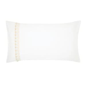 Image of Harlequin White Cotton Percale 180 Thread Count 'Nirmala' Standard Pillow Cases