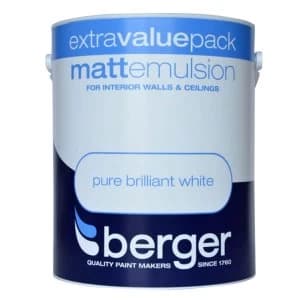 Image of Berger Matt Emulsion - Brilliant White - 3L