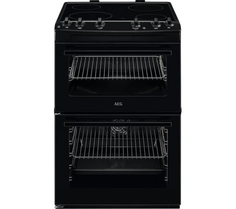 Image of AEG CCX6501ACB 60cm Electric Cooker with Ceramic Hob - Black - A Rated