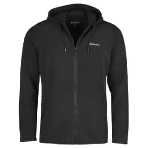 Image of Barbour Mens Pennine Zip Hoodie Black Large