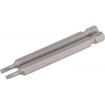 Image of Draper Slotted Screwdriver Bit 3mm 75mm Pack of 2