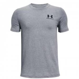 Image of Urban Armor Gear Charged Cotton T Shirt Junior Boys - Steel Light Heather