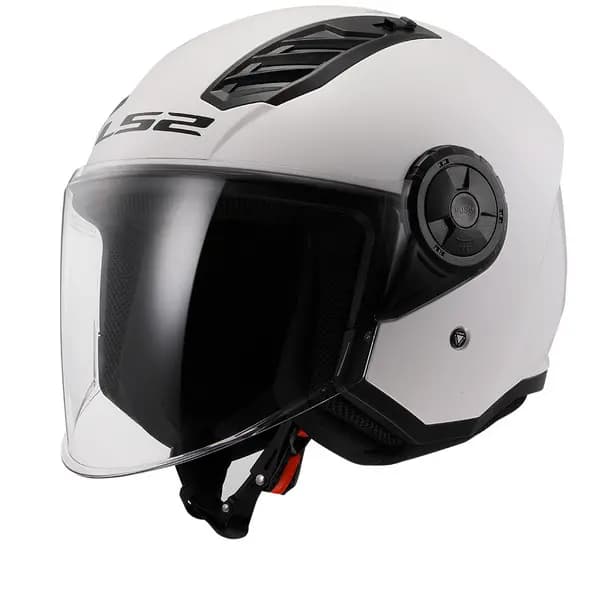 Image of LS2 OF616 Airflow II Solid Gloss White 06 Jet Helmet Size L