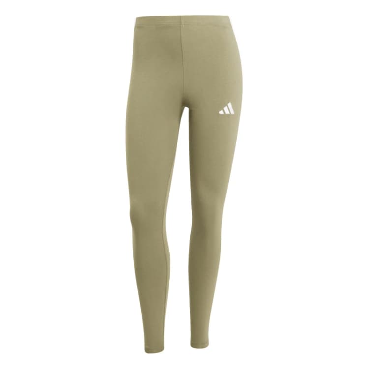 Image of adidas Essentials 3 Stripe Leggings Womens Olive female S (8-10)