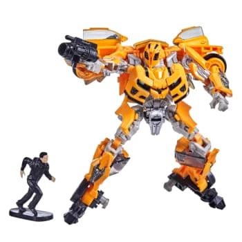 Image of Hasbro Transformers Studio Series 74 Deluxe Class Transformers: Revenge of the Fallen Action Figure Bumblebee & Sam Witwicky