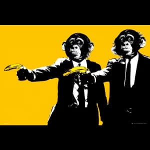 Image of Monkeys Bananas Maxi Poster