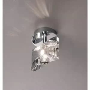 Image of Kromo 1-bulb G9 ceiling light, polished chrome