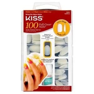 Image of Kiss 100 Nail Active Oval Clear