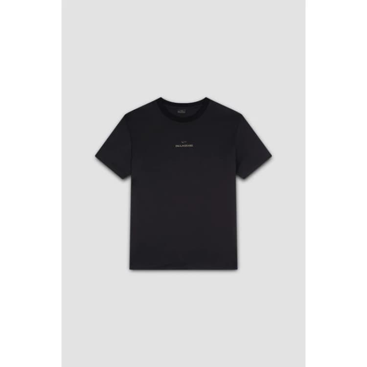 Image of Paul And Shark Mens Print Logo T-Shirt Black Beauty male S
